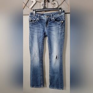 Miss Me  Distressed Bootcut Jeans Size 27